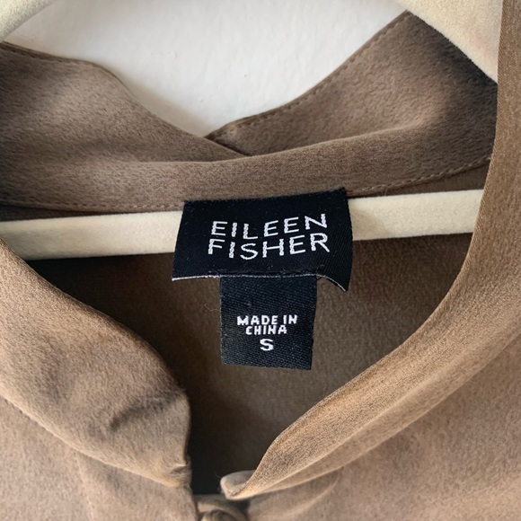 100% silk Eileen Fisher Shirt - Picture 7 of 7